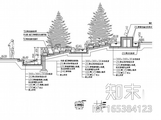 [天津]居住区运动广场景观工程施工图cad施工图下载【ID:165384123】