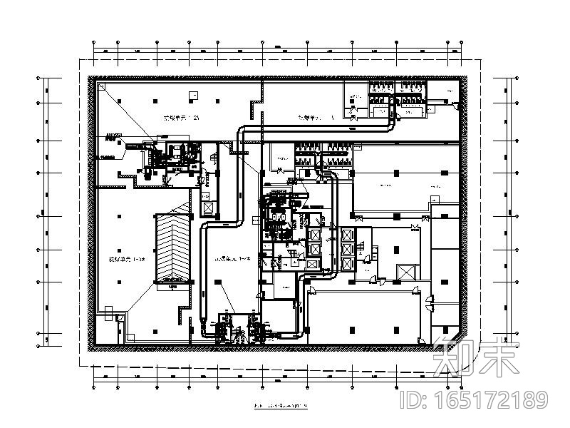 [广州]公寓酒店三层地下室人防暖通施工图施工图下载【ID:165172189】