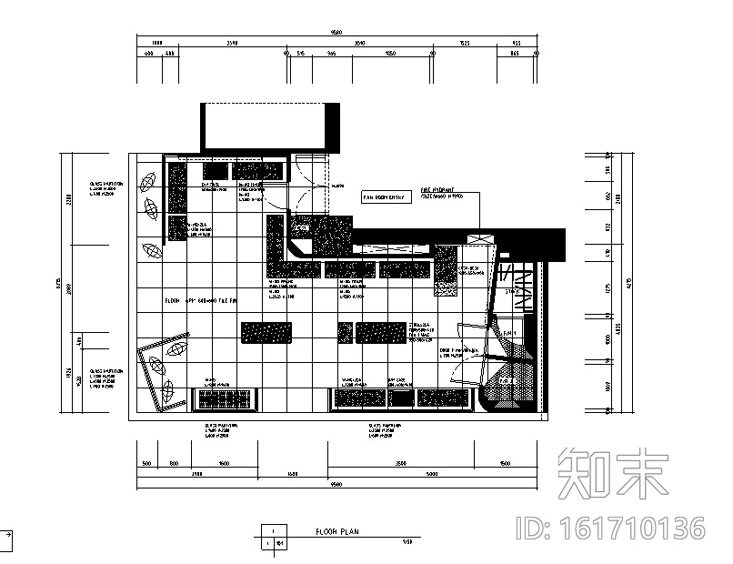 60平米现代服装店设计施工图（附效果图）cad施工图下载【ID:161710136】