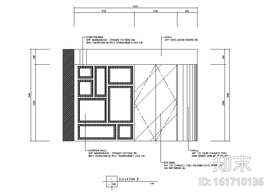 60平米现代服装店设计施工图（附效果图）cad施工图下载【ID:161710136】