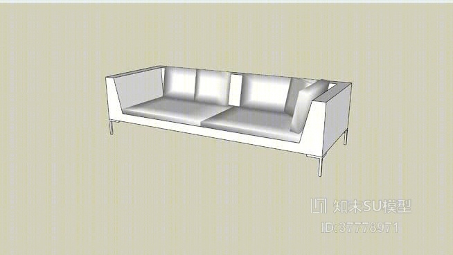 双人沙发SU模型下载【ID:37778971】