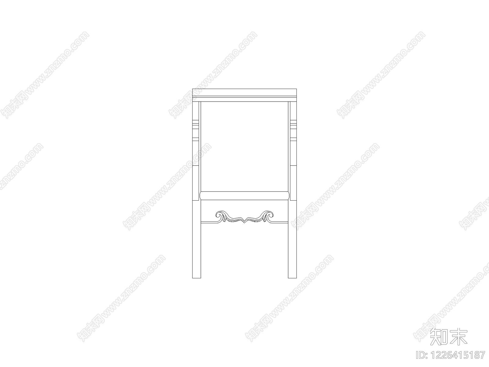 现代柜子CAD图纸