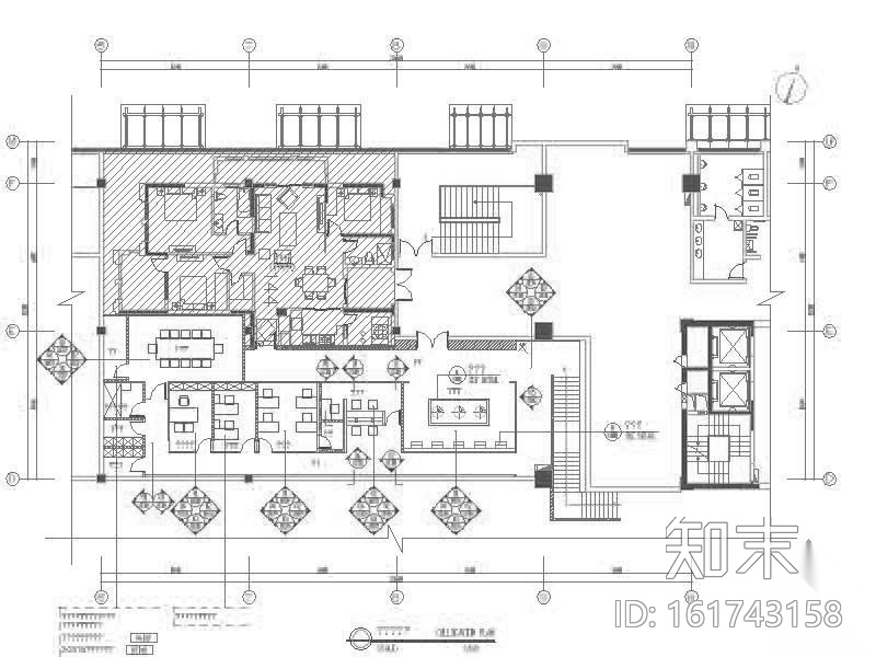 金凯悦售楼处装修图cad施工图下载【ID:161743158】