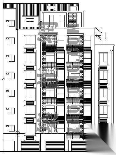 某多层住宅楼建筑施工图cad施工图下载【ID:149854130】