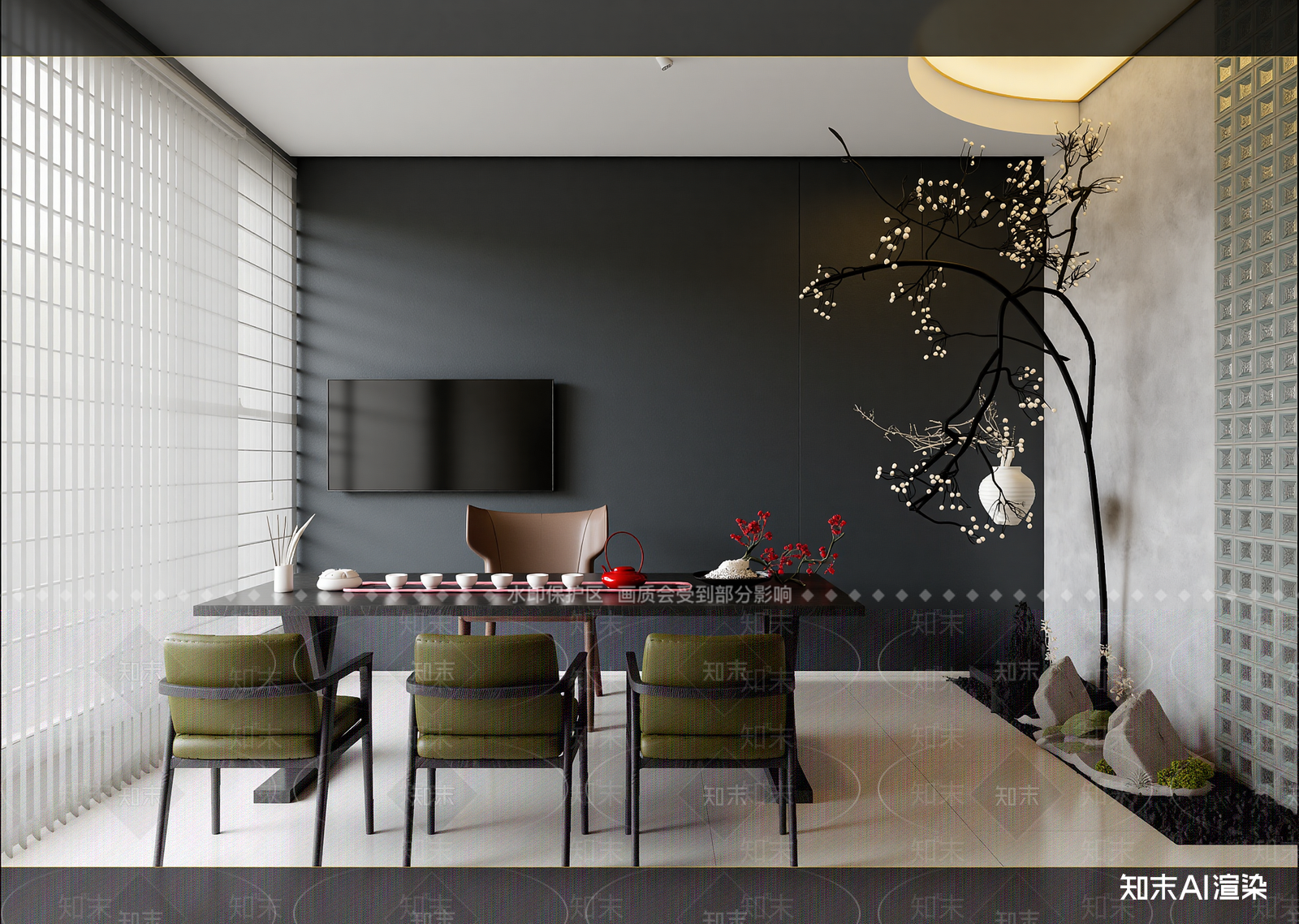 现代茶室3D模型下载【ID:1215919754】
