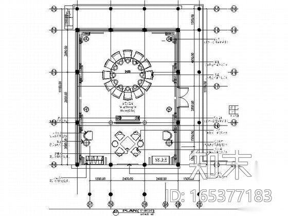 现代中式贵宾宴会厅室内装修施工图（含效果）cad施工图下载【ID:165377183】