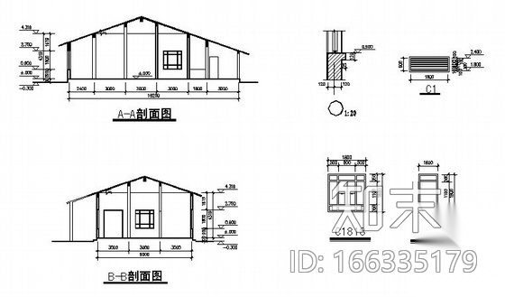 [浙江]某文化广场公厕建筑方案图cad施工图下载【ID:166335179】