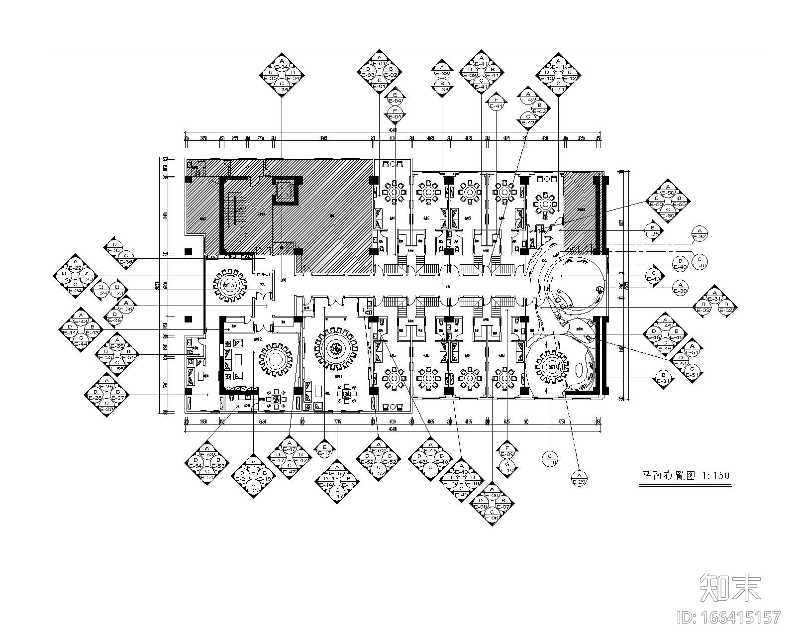 [深圳]上梅林餐厅装饰工程施工图+效果图施工图下载【ID:166415157】