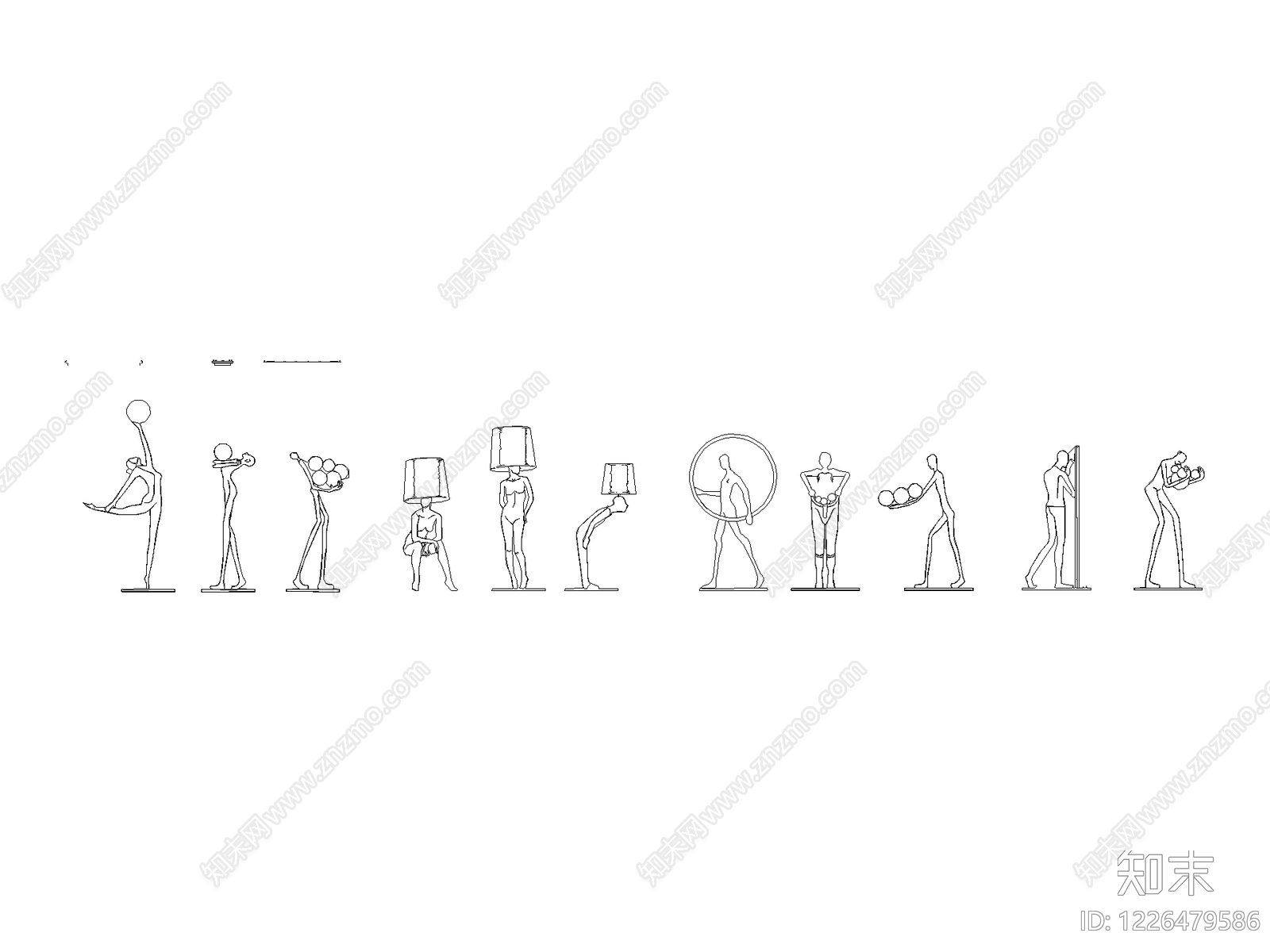 人物cad施工图下载【ID:1226479586】