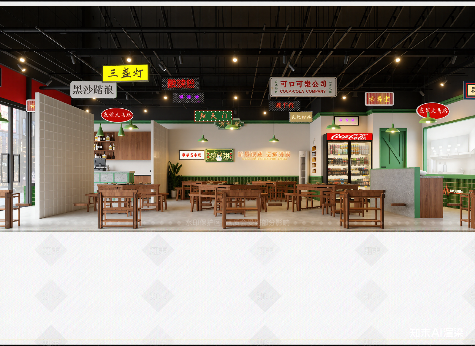 现代其他餐饮空间3D模型下载【ID:1215008509】