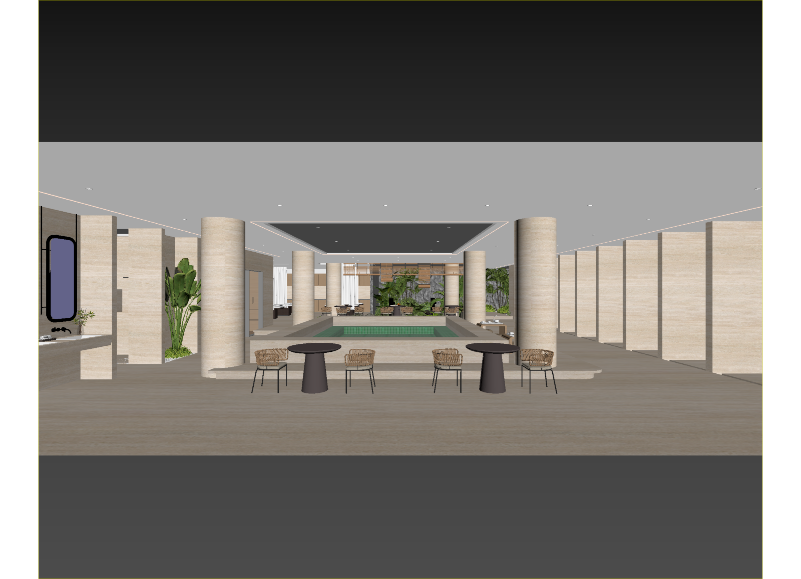 现代酒店大堂3D模型下载【ID:1215049866】
