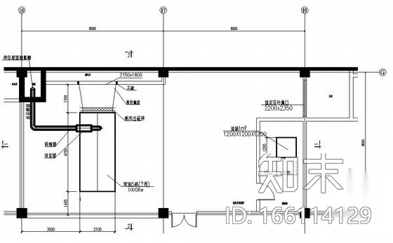 柴油发电机房布置详图cad施工图下载【ID:166114129】
