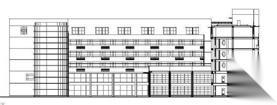 某市第二医院六层心理综合楼建筑方案设计cad施工图下载【ID:151593138】