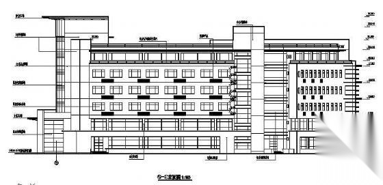 某市第二医院六层心理综合楼建筑方案设计cad施工图下载【ID:151593138】