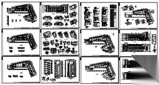 某市第二医院六层心理综合楼建筑方案设计cad施工图下载【ID:151593138】