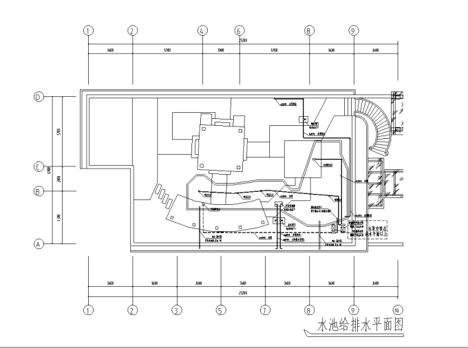 江边别墅屋顶花园景观工程施工图全套(推荐下载）cad施工图下载【ID:160916171】