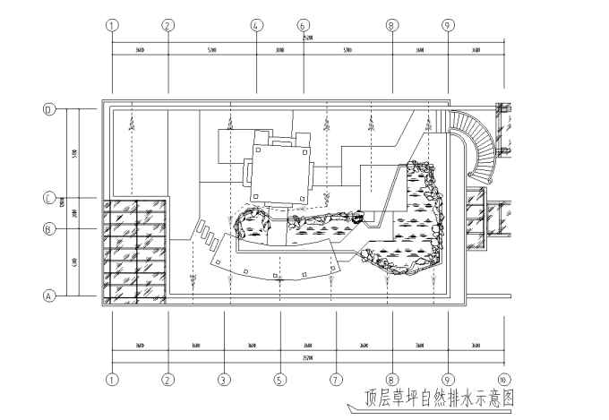 江边别墅屋顶花园景观工程施工图全套(推荐下载）施工图下载【ID:160916171】