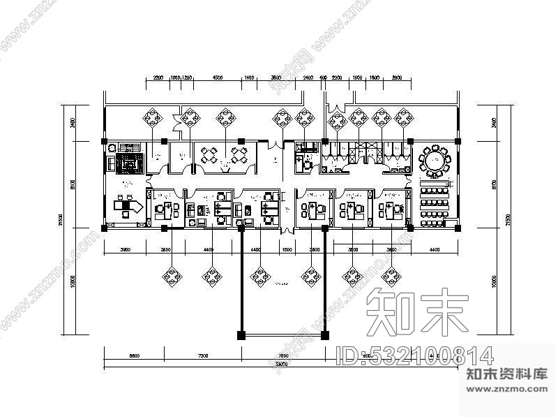 施工图北培区房屋测量所办公室装修施工图下载【ID:532100814】