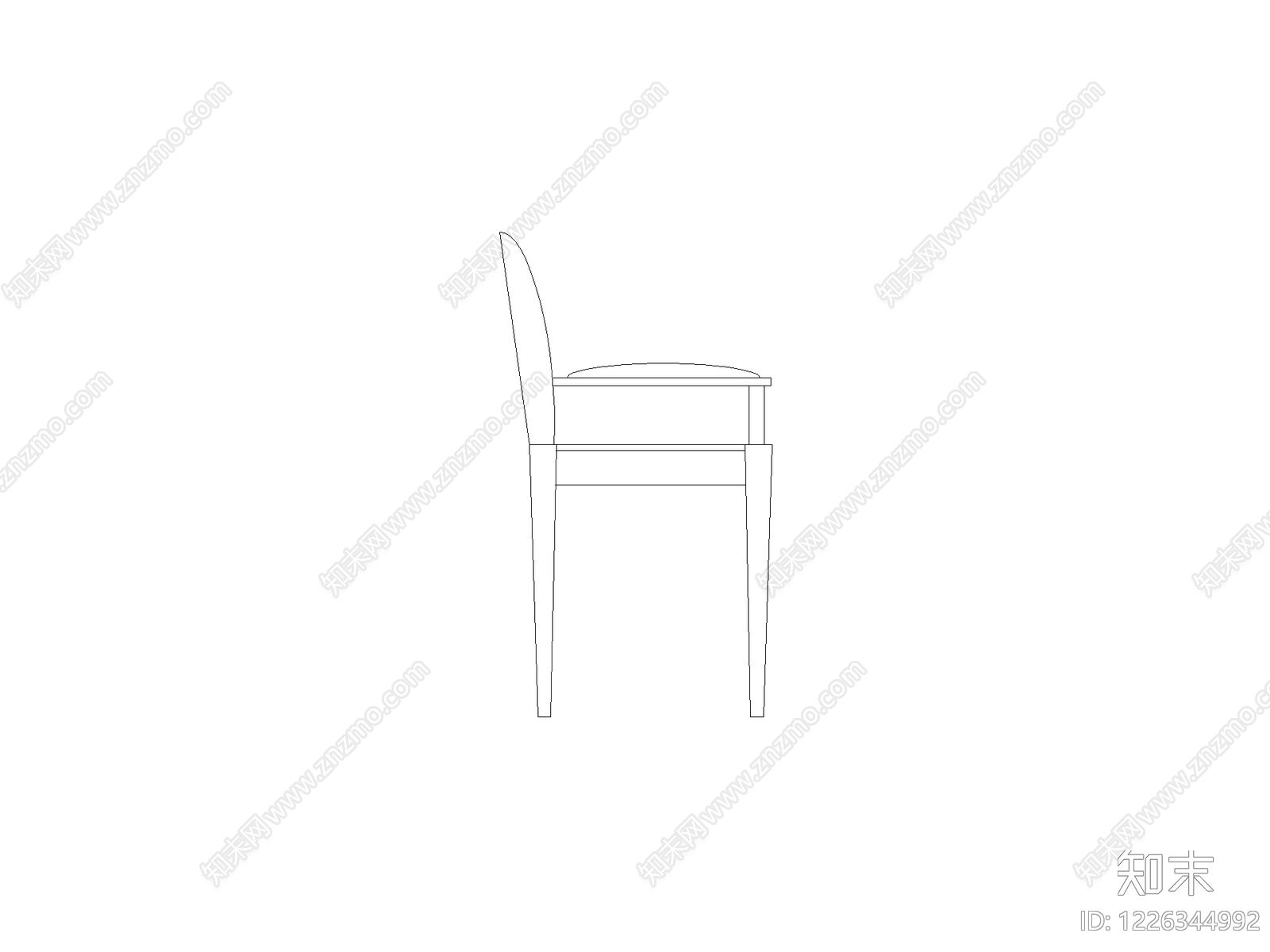 现代椅子CAD图纸