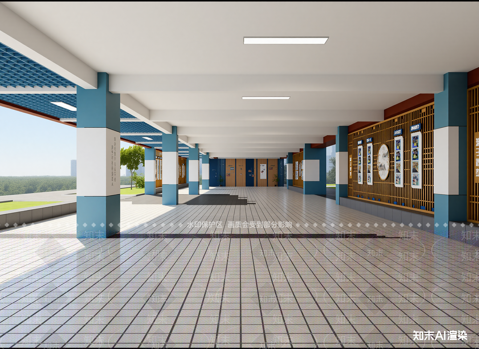 现代走廊3D模型下载【ID:1214711154】