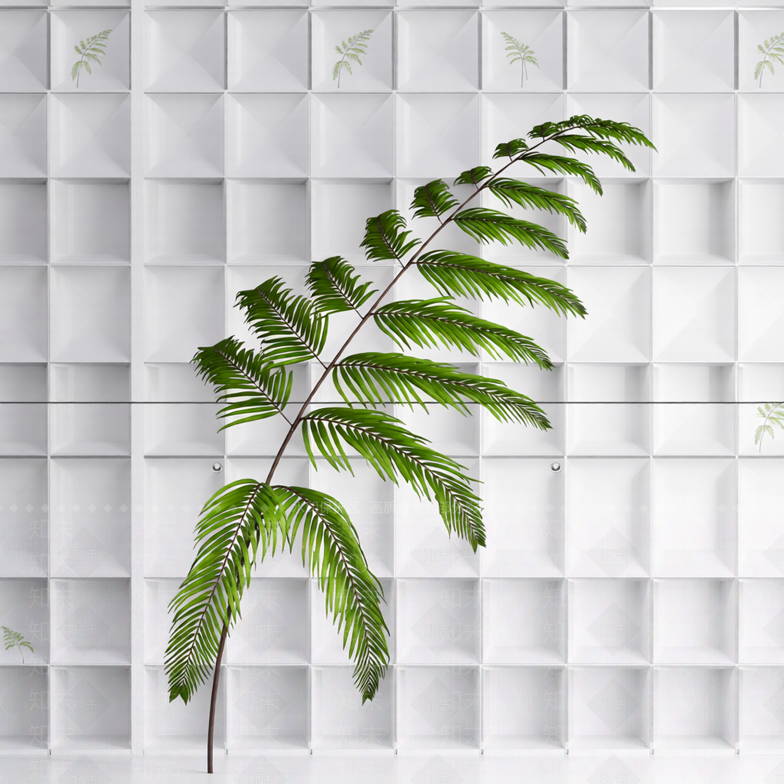 绿色枝叶植物模型3D模型下载【ID:1206192480】