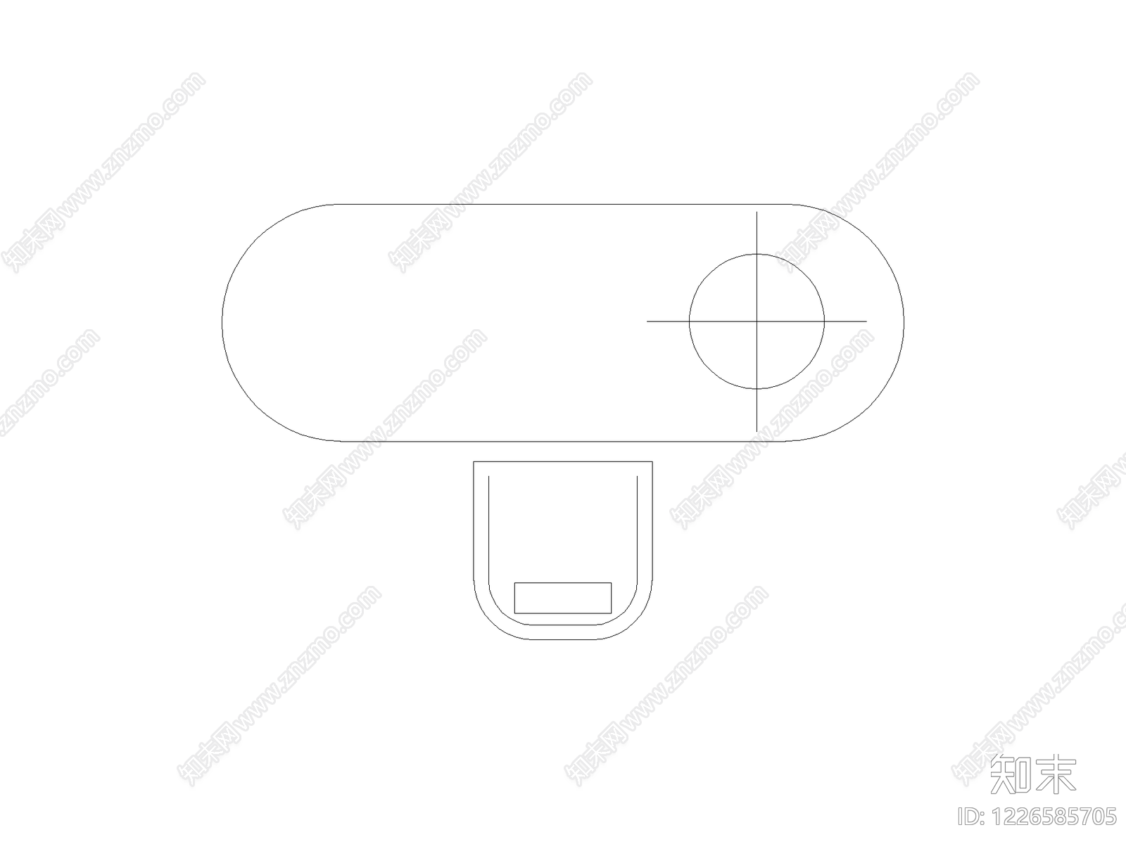 现代开关插座CAD图纸