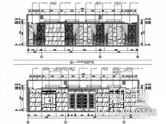 [芜湖]精装宾馆室内装修图（含效果）cad施工图下载【ID:164840169】