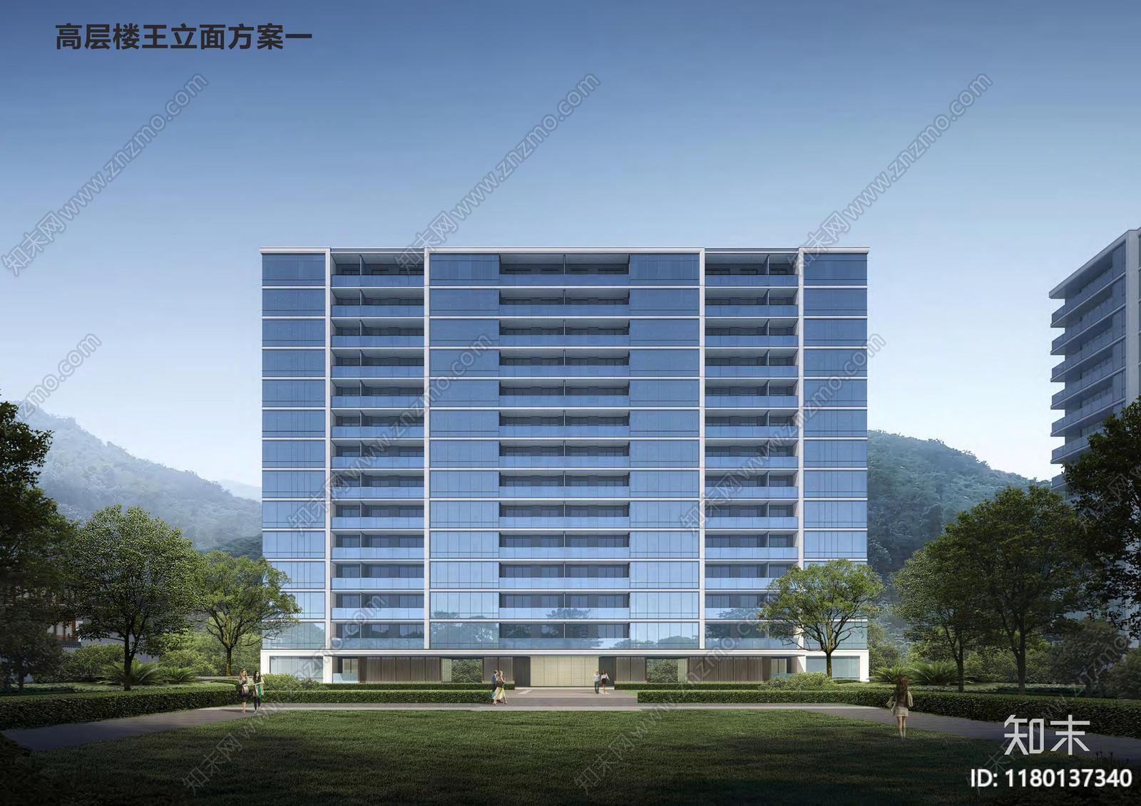 绿城别墅建筑总立面设计解析：探索现代与传统融合之美下载【ID:1180137340】