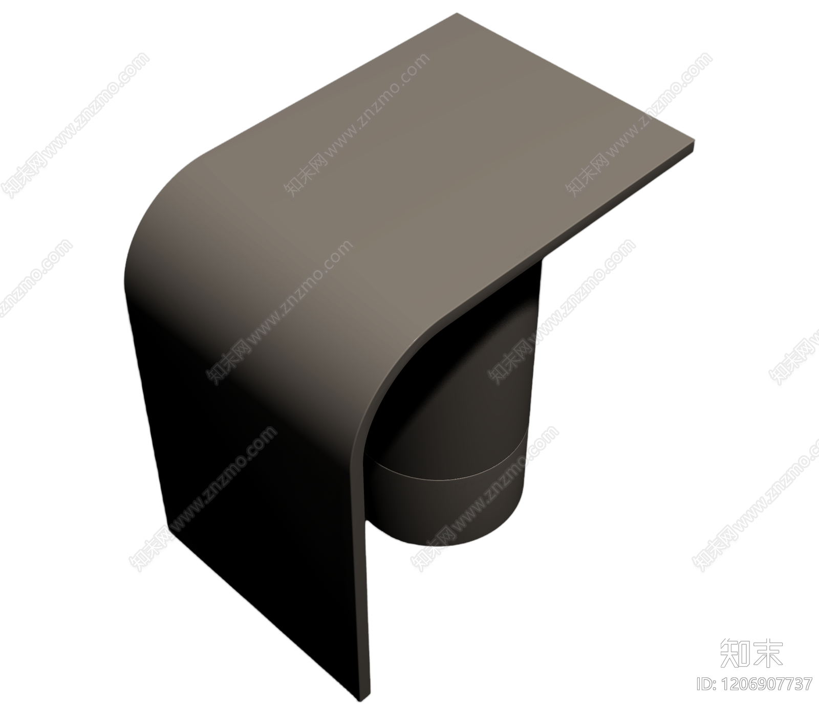 弧形金属边几3D模型下载【ID:1206907737】