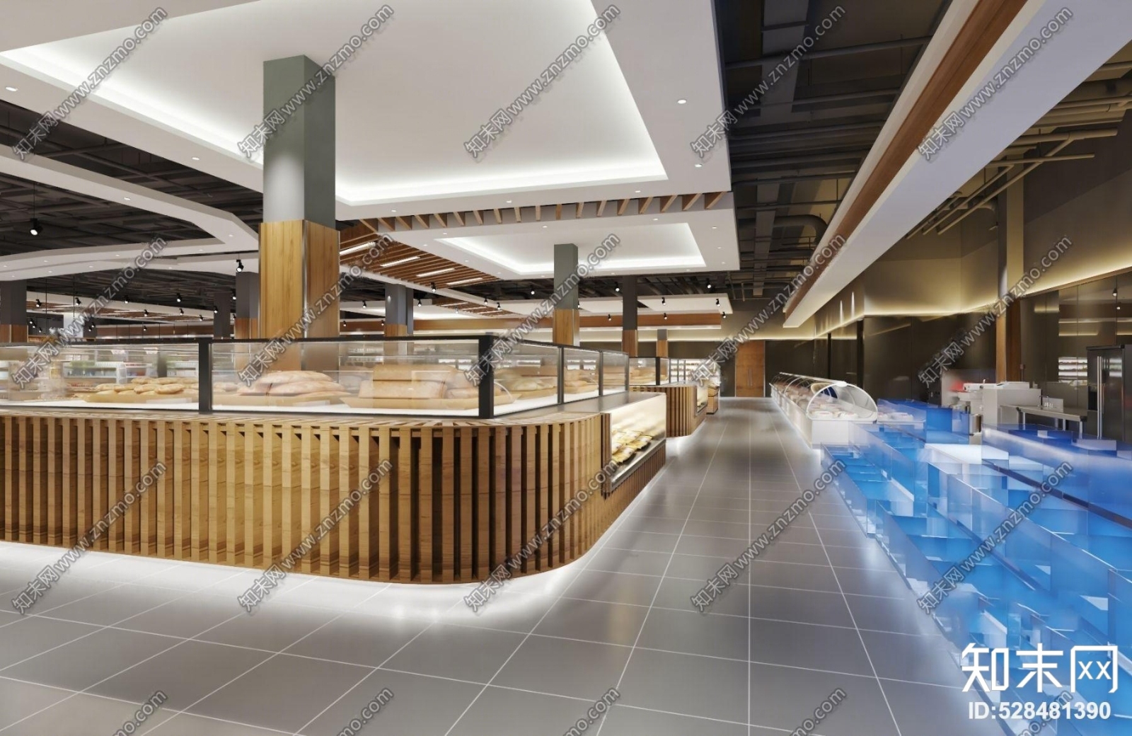 现代超市3D模型下载【ID:528481390】