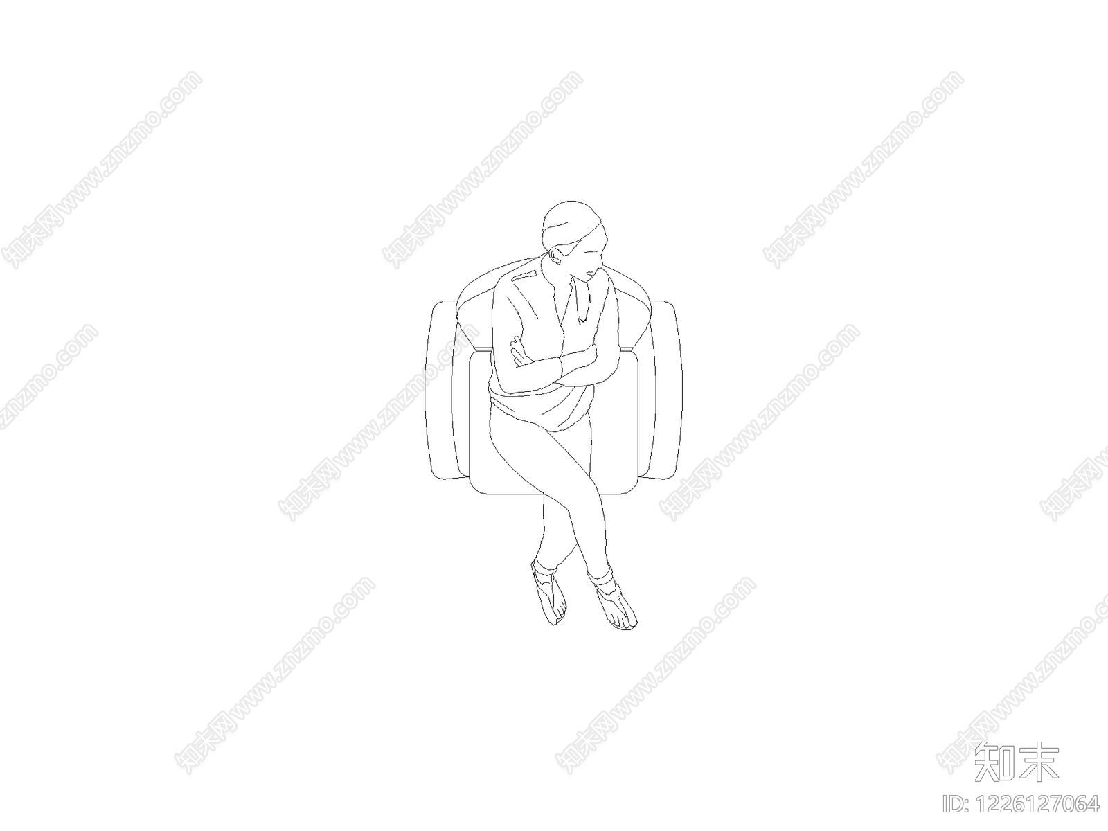 人物cad施工图下载【ID:1226127064】