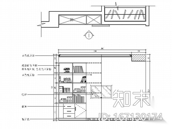 [上海]意大利特色小区混搭三居室样板间装修施工图（含效...cad施工图下载【ID:167130174】