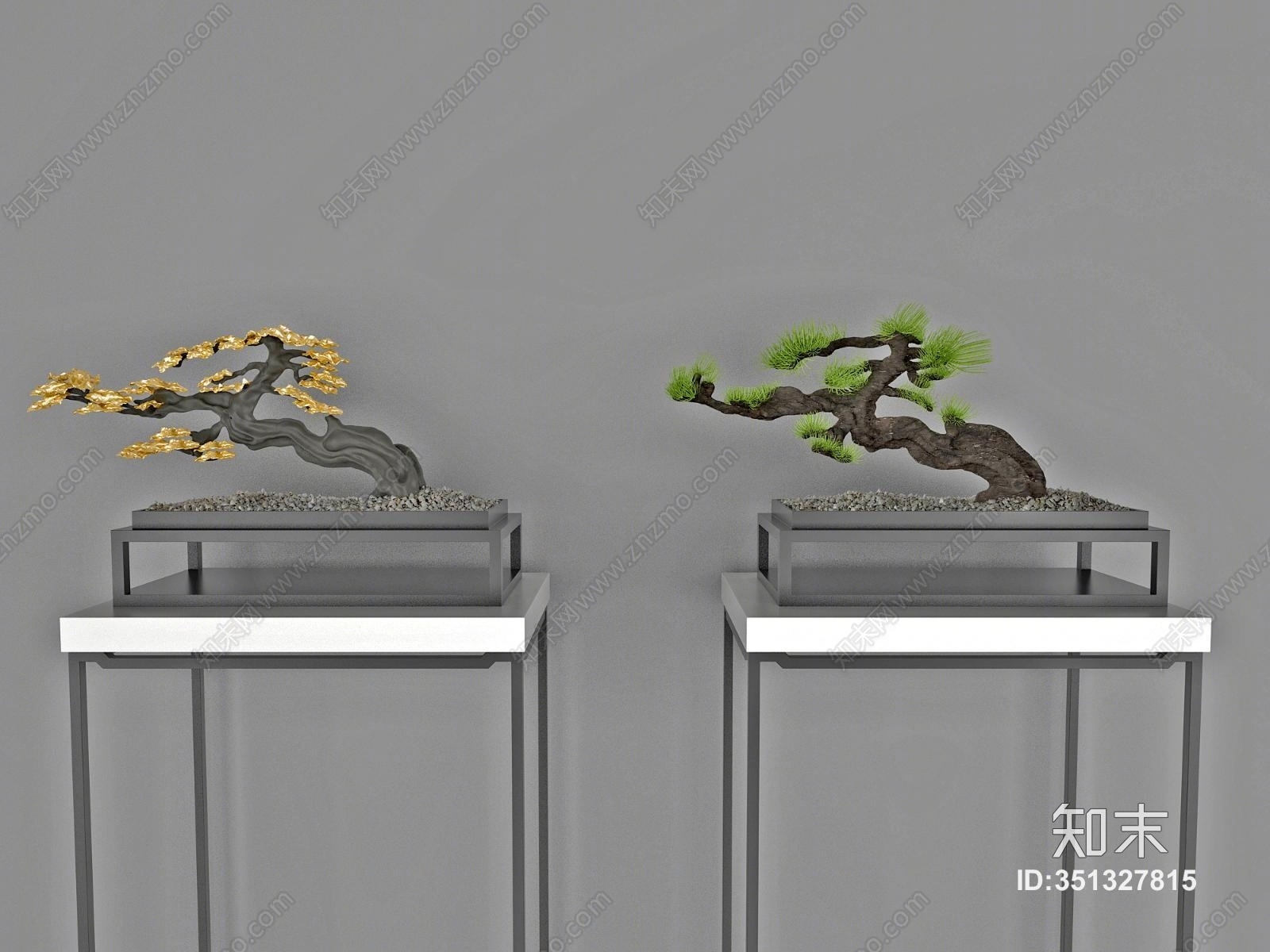 中式松树3D模型下载【ID:351327815】