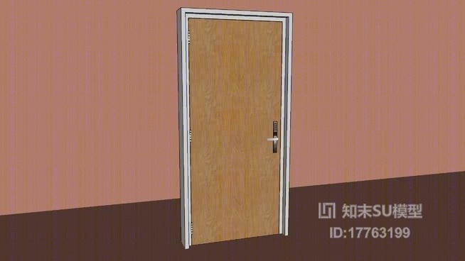 单开门SU模型下载【ID:17763199】