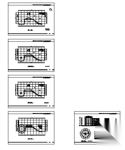 某小区四层综合商业中心建筑方案图cad施工图下载【ID:151509147】