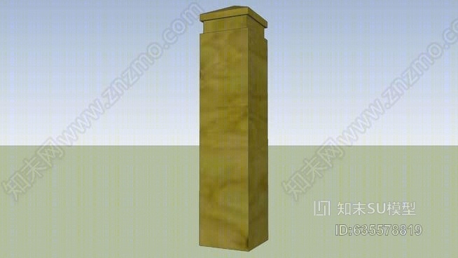 木桩SU模型下载【ID:635578819】