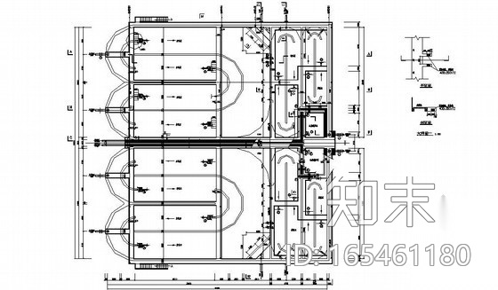 [四川]工业园污水处理厂全套施工图(氧化沟cad施工图下载【ID:165461180】