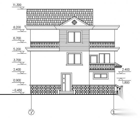 清湖镇某村三层住宅楼建筑结构施工图施工图下载【ID:149897139】