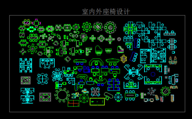 室内外桌椅设计CAD图纸cad施工图下载【ID:149625165】