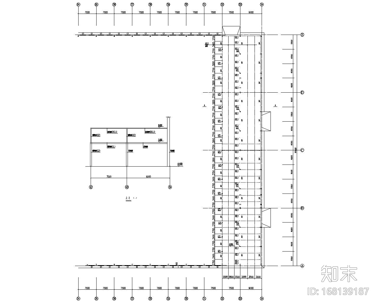 某厂房钢结构夹层工程施工图（CAD）施工图下载【ID:168139187】