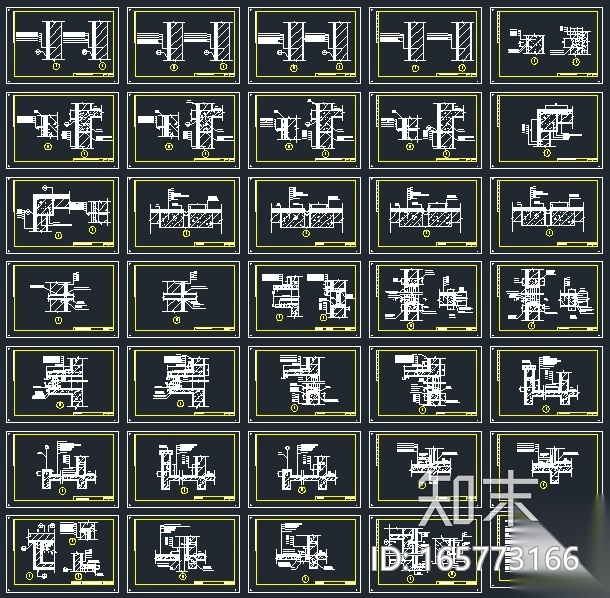 外墙防水做法CAD大样图施工图下载【ID:165773166】