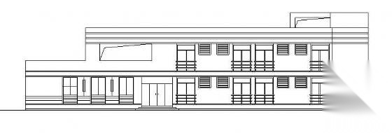 某市二层门诊楼建筑方案设计cad施工图下载【ID:151590114】