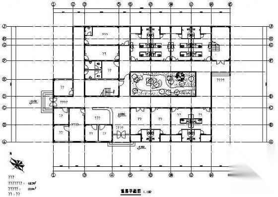 某市二层门诊楼建筑方案设计cad施工图下载【ID:151590114】