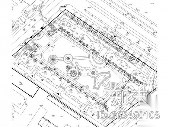 某花园广场综合管网施工图cad施工图下载【ID:165460108】