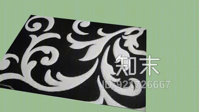 现代地毯SU模型下载【ID:921726667】