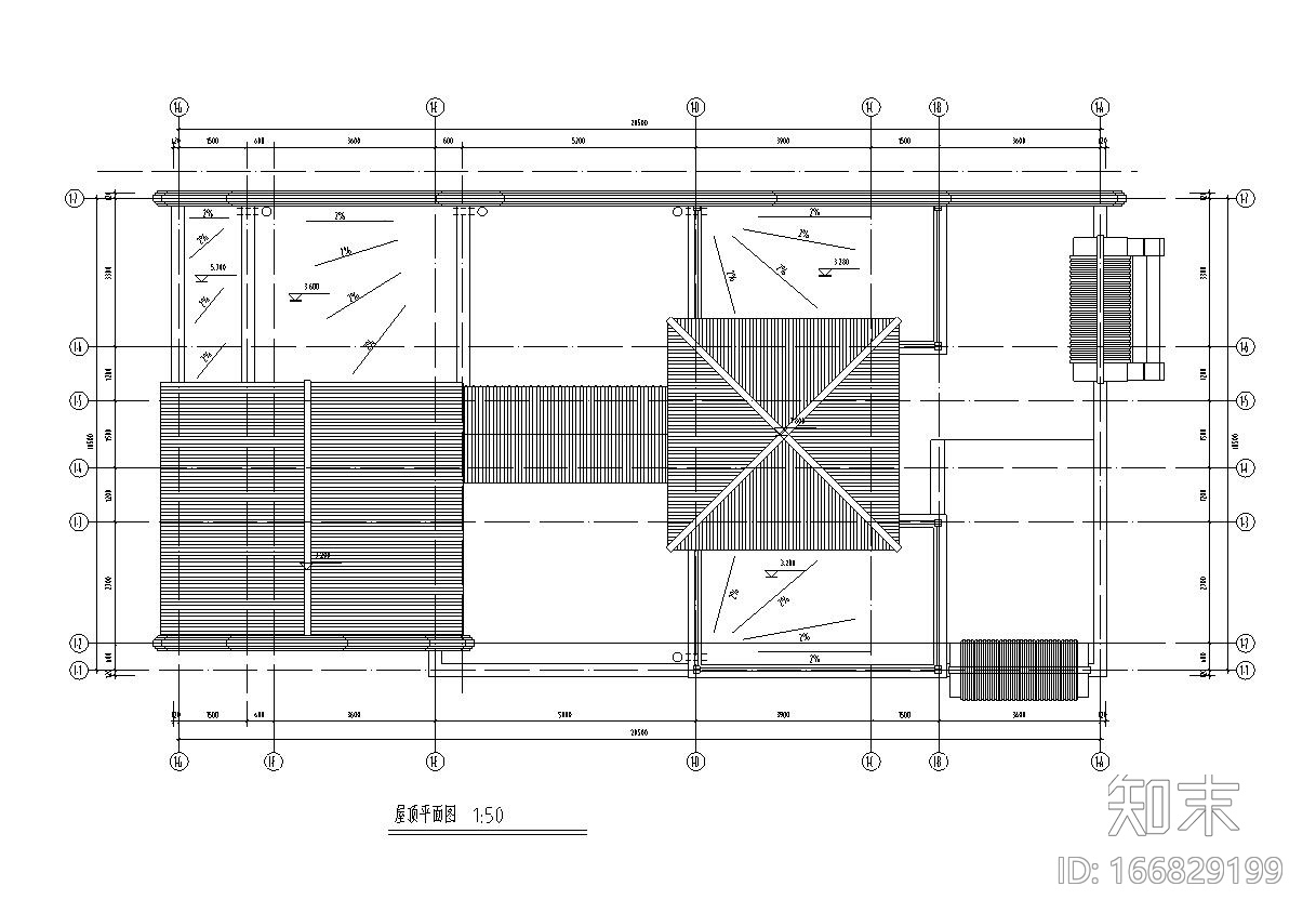 北方四合院建筑住宅楼户型设计图施工图下载【ID:166829199】