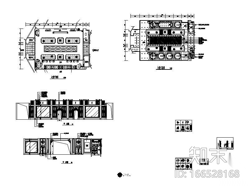 纯中式风格山庄会所装修图(含实景)cad施工图下载【ID:166528168】