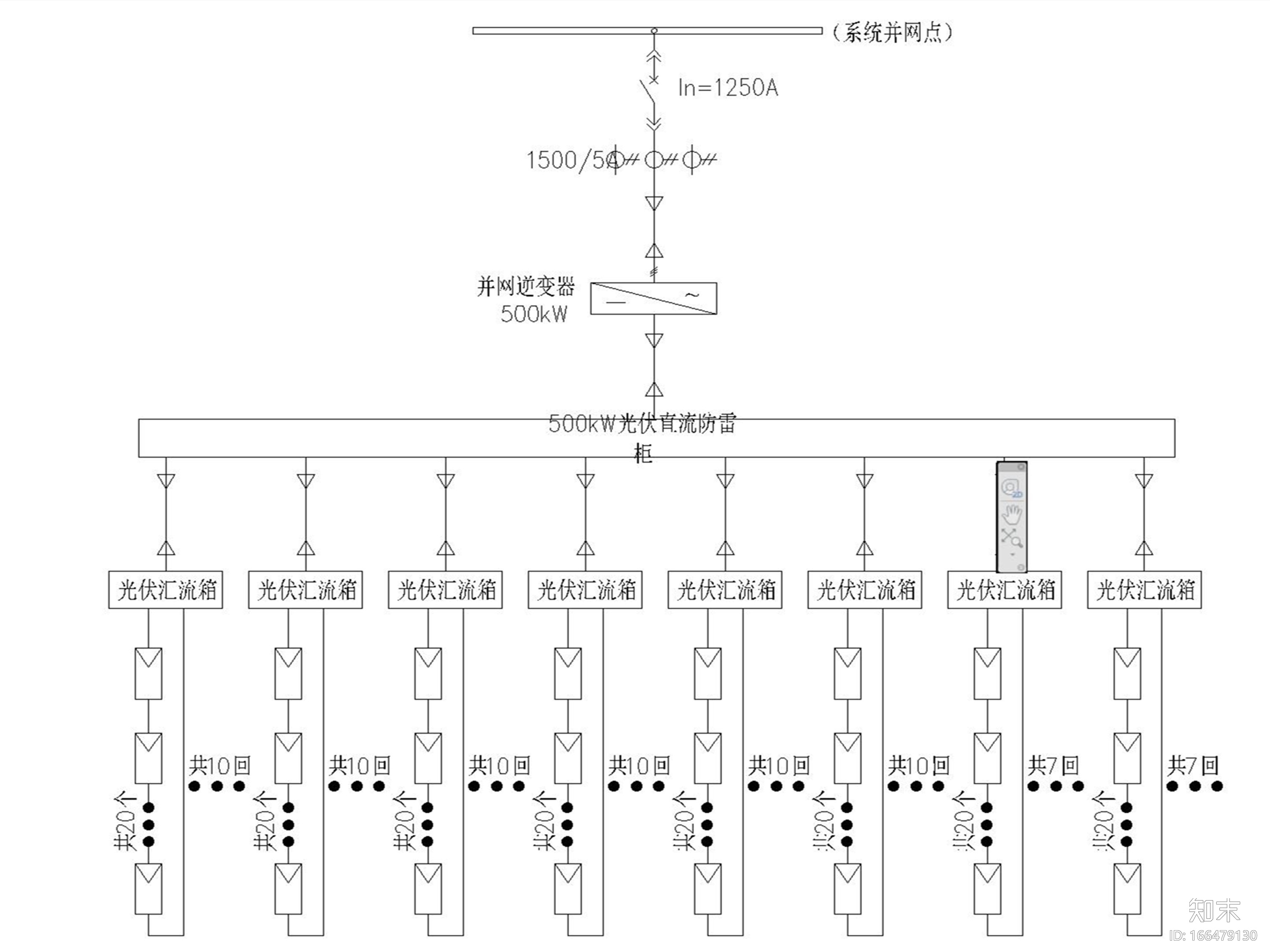 建筑光伏设计示例cad施工图下载【ID:166479130】