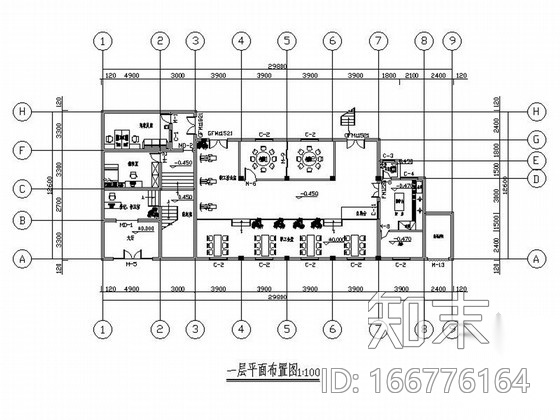 [重庆]安全生产监督管理部门现代风格办公室维修施工图cad施工图下载【ID:166776164】