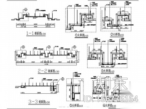[重庆]安全生产监督管理部门现代风格办公室维修施工图cad施工图下载【ID:166776164】